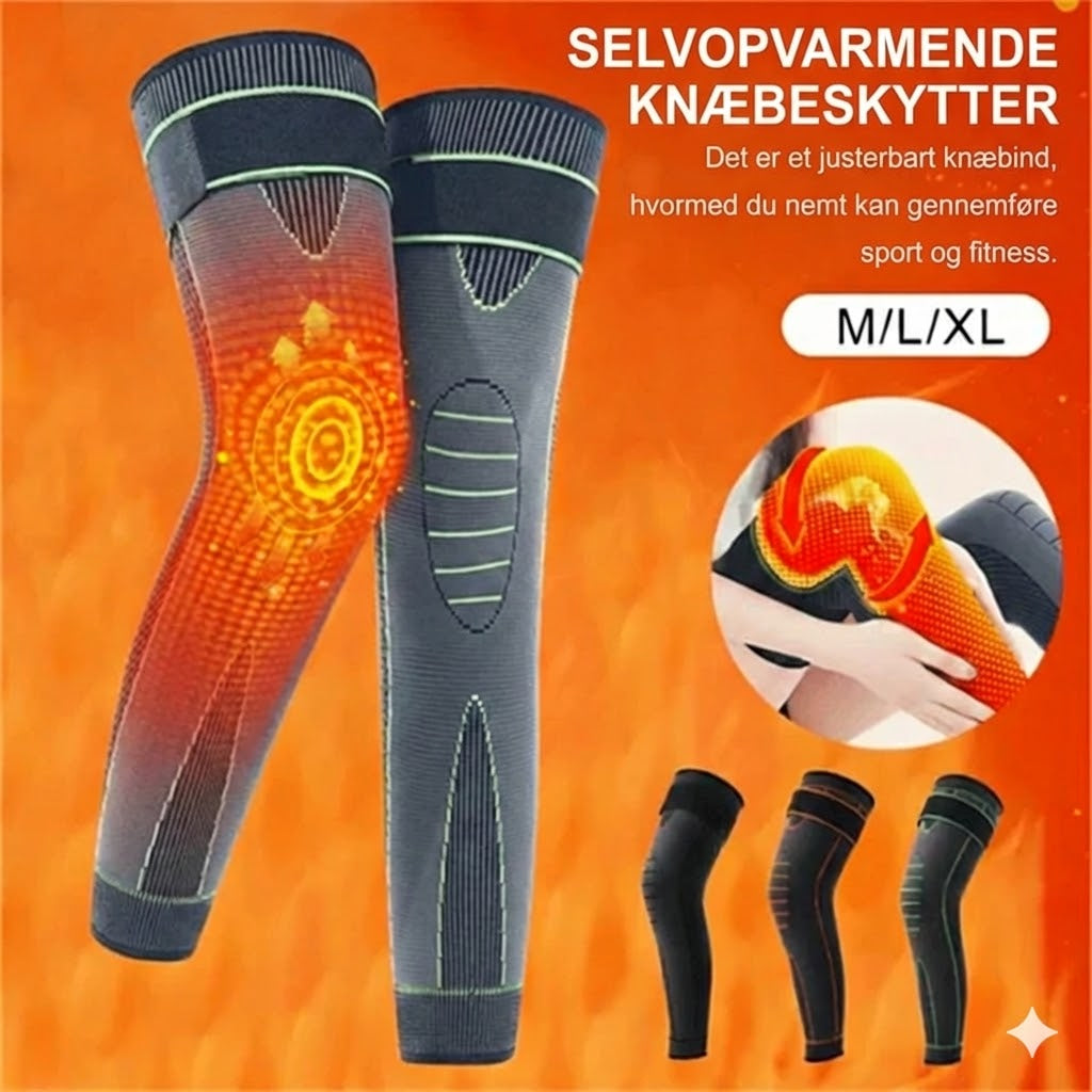 Selvopvarmende knæbeskyttere (2 stk.)