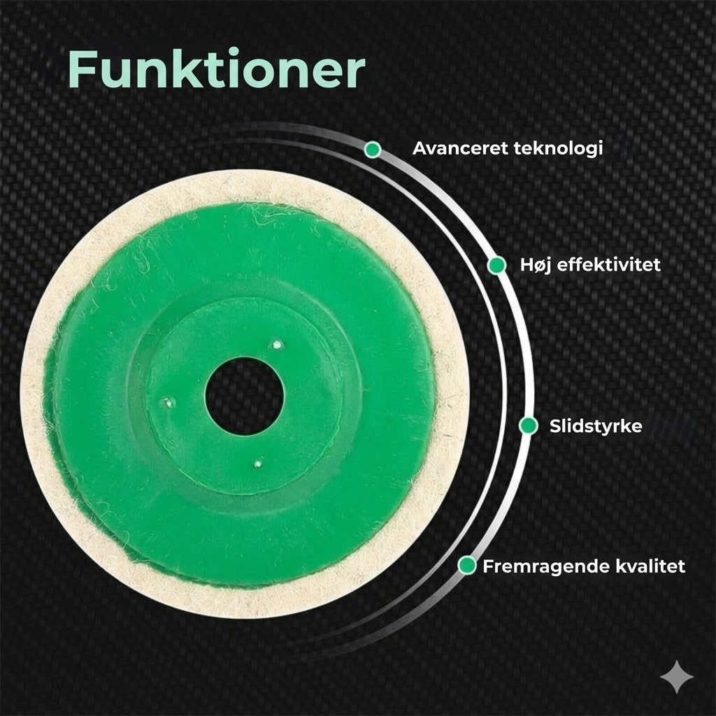 Filtpolerskiver til Dremel og multiværktøj – 10 stk.