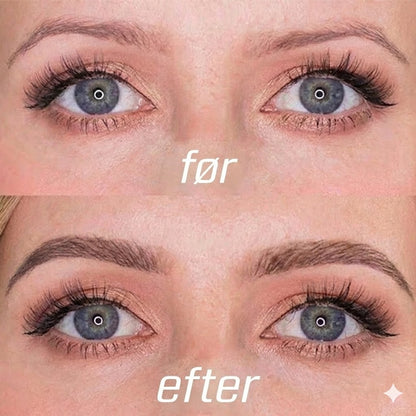 Mikro-præcisions brynpen – vandfast med mikrogaffelspids – naturligt look