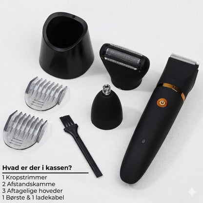 3-i-1 kropsplejetrimmer til mænd – Elektrisk kropshårstrimmer