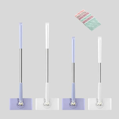 Håndholdt mini-moppe – med 6 magiske rengøringsklude