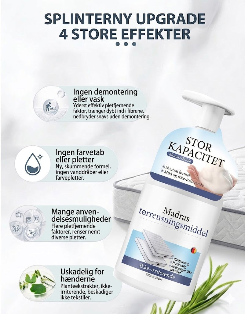 Pletfjernerspray til madrasser - 300 ml
