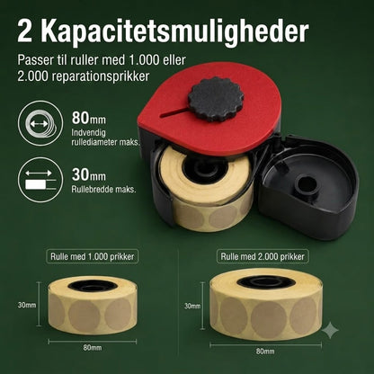 3D-printet klistermærkedispenser til skydebanemål / skydeskiver